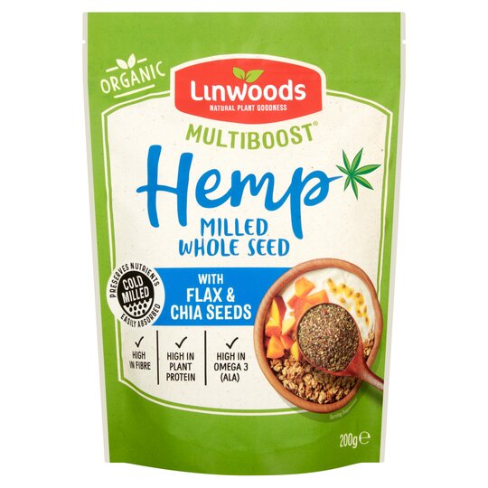 Linwoods Organic Milled Hemp Flax & Chia Seeds 200G - 5016887005187