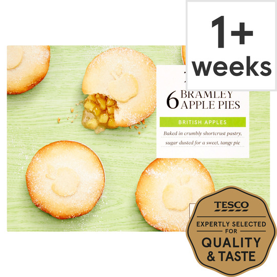 Tesco Bramley Apple Pies 6 Pack - 5018374188618