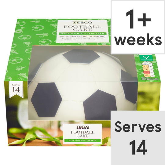 Tesco Football Cake - 5018374819765