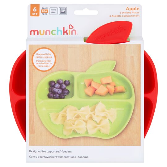 Munchkin Lil Apple Plates 3 Pack - 5019090121026