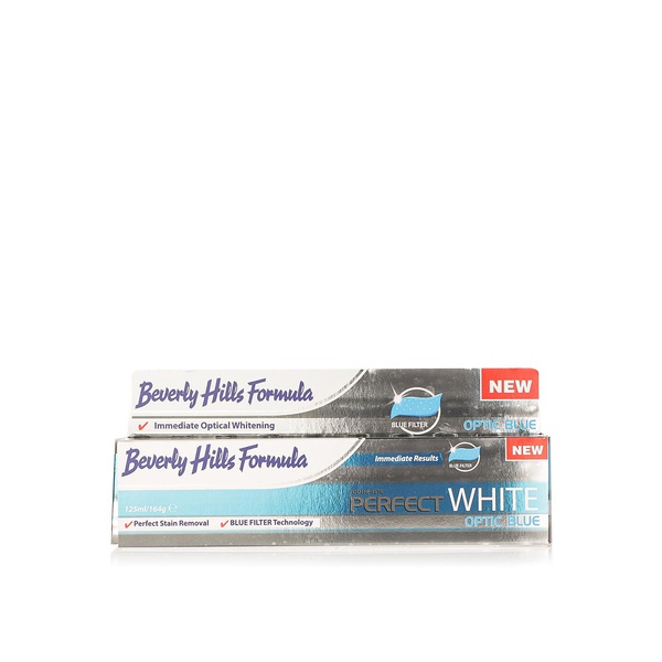 Beverly Hills Formula perfect white toothpaste optic blue 125ml - Waitrose UAE & Partners - 5020105003008