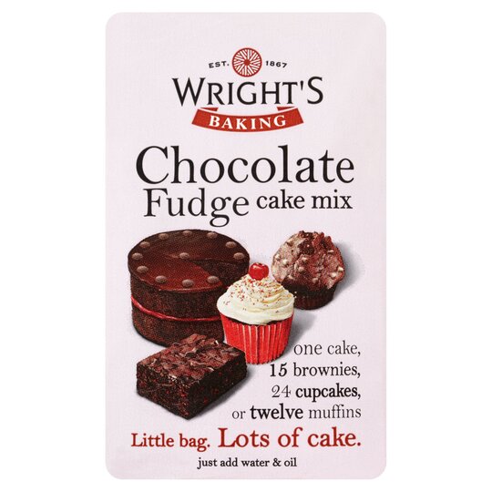 Wright's Baking Chocolate Fudge Cake Mix 500G - 5020387002218
