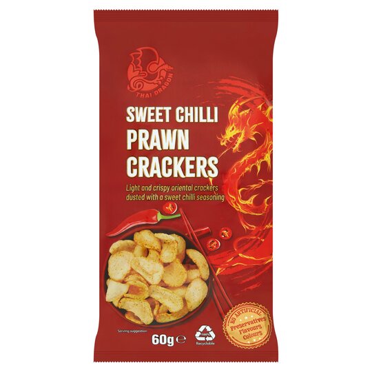 Thai Dragon Sweet Chilli Prawn Crackers 60G - 5020580018405