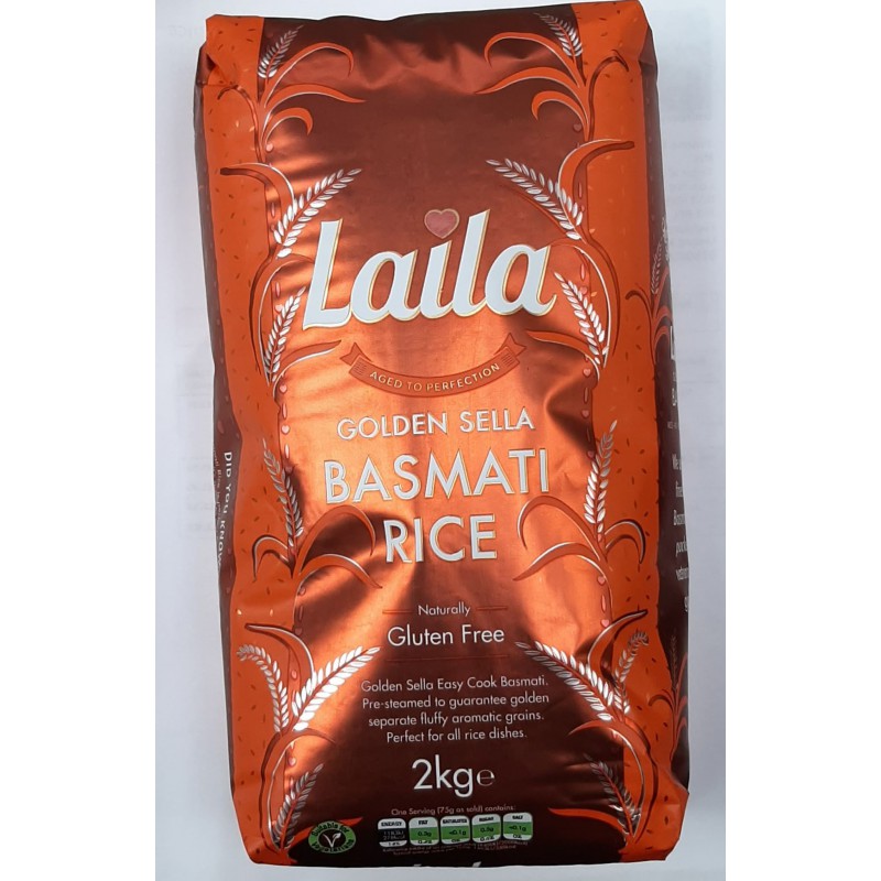 Basmati Rice Sella Parboiled - Laila - 5020580410506