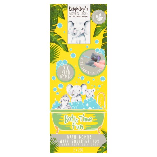 Knightley's Adventures Bath Bomb 2X20g Set Pear & Shea - 5021320142381