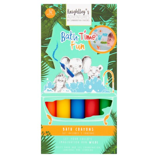 Knightley's Adventures Bath Time Fun Crayons 5 Pack - 5021320142619