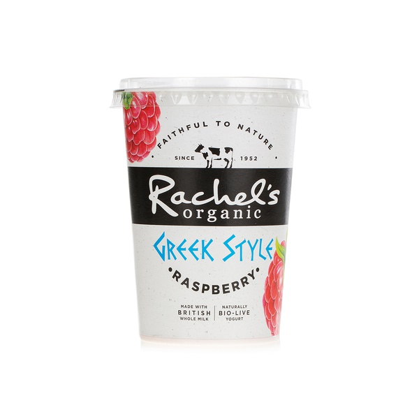 Rachels Greek raspberry yogurt 450g - Waitrose UAE & Partners - 5021638001035