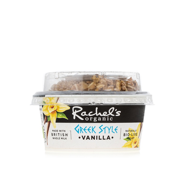 Rachel's Organic vanilla greek style yogurt - 5021638001103