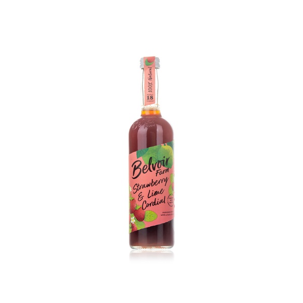 Belvoir strawberry lime mint cordial 500ml - Waitrose UAE & Partners - 5022019660209