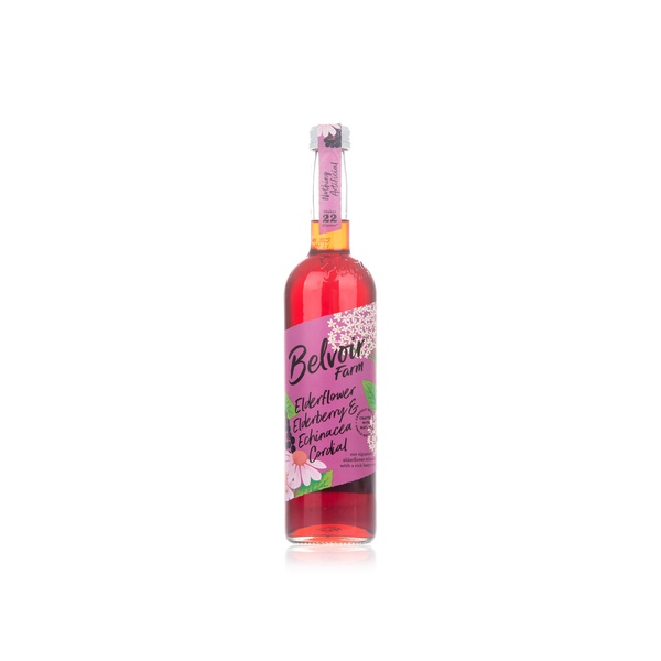 Belvoir elderflower and elderberry echinachia cordial 500ml - Waitrose UAE & Partners - 5022019870202