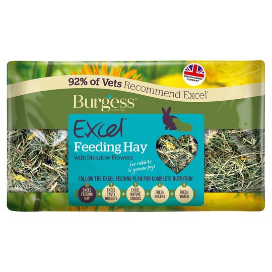 Burgess Excel Feeding Hay With Meadow Flowers 500G - 5023861000380