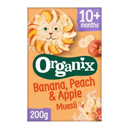 Organix Banana, Peach & Apple Muesli - 5024121217319