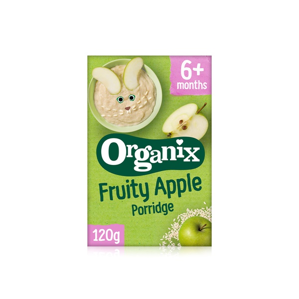Organix fruity apple porridge 6+ months 120g - Waitrose UAE & Partners - 5024121222313