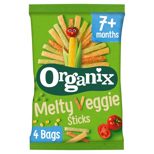 Organix Melty Veggie Sticks 4X15g - 5024121308123
