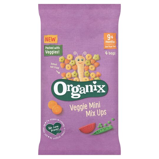 Organix Veggie Mini Mix Ups 4 X 15G - 5024121336423