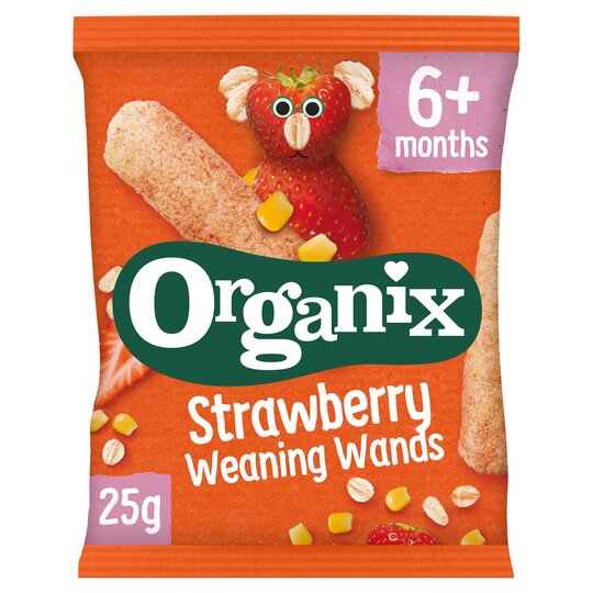 Organix Strawberry Weaning Wands 25G - 5024121338120