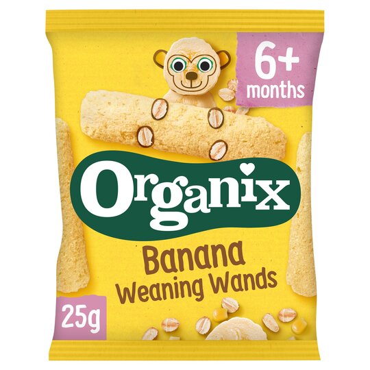 Organix Banana Weaning Wands 25G - 5024121339127