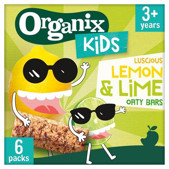 Organix Kids Lemon & Lime Oaty Bars 6X23g - 5024121495212