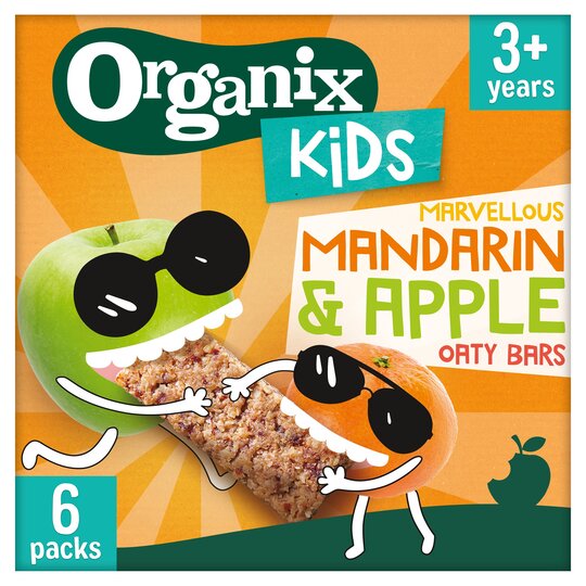 Organix Kids Mandarin & Apple Oaty Bars 6X23g - 5024121497216