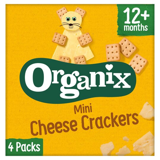Organix Mini Cheese Cracker 4 X 20G - 5024121626104