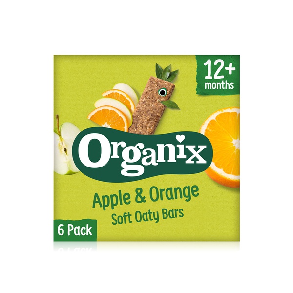 Organix 12 Month Apple and Orange Fruit and Cereal Bar 6X30G - 5024121847301