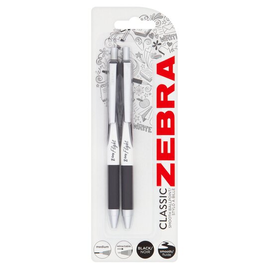Zebra Z - Grip Flight Black 2 Pack - 5024475023765