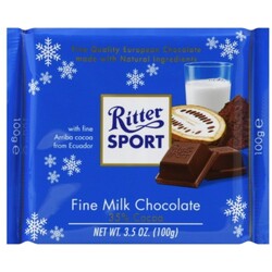 Ritter Sport Fine Milk Chocolate - 50255021008