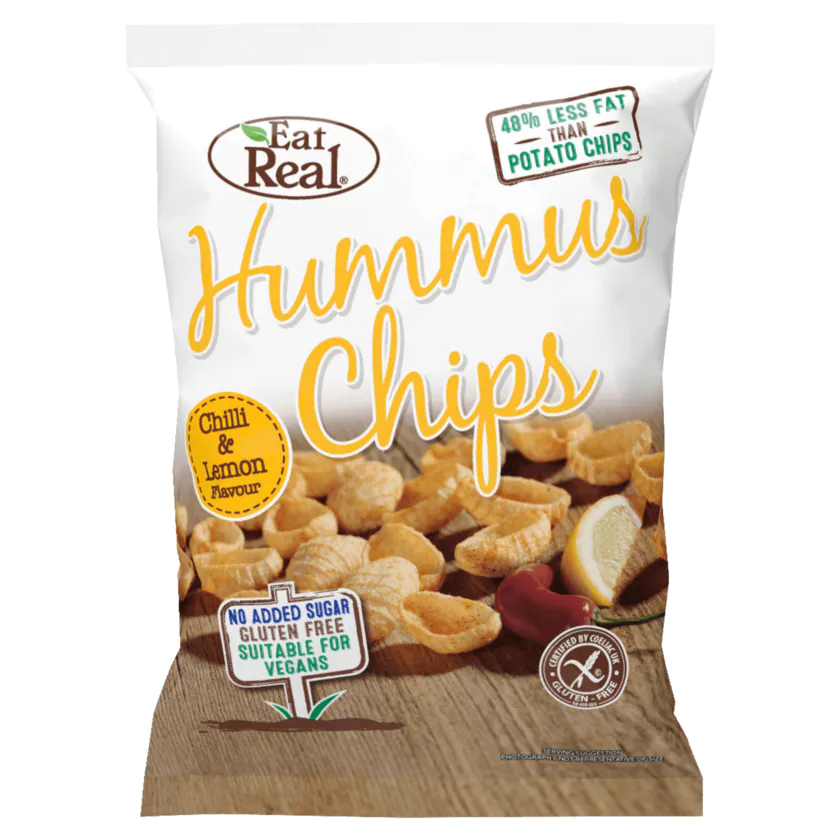 Hummus Chips Chilli & Lemon Flavour - 5026489483047