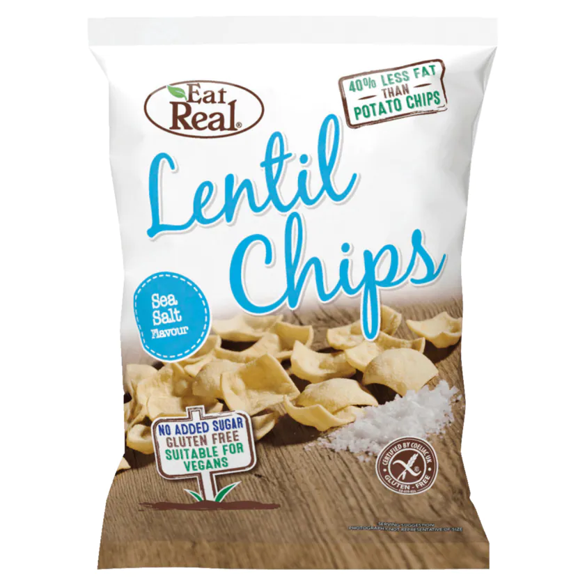 Lentil Chips Sea Salt Flavour - 5026489483054