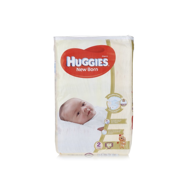 Huggies New Born nappies size 2 x64 - Waitrose UAE & Partners - 5029053545356