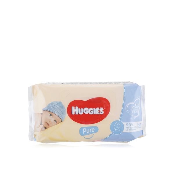 Huggies Pure baby wipes x56 - Waitrose UAE & Partners - 5029053550039