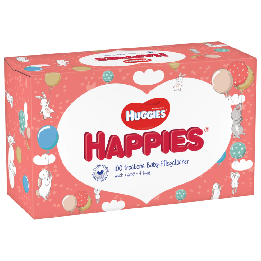 Huggies Happies Babypflegetücher 100 Stück - 5029053567952