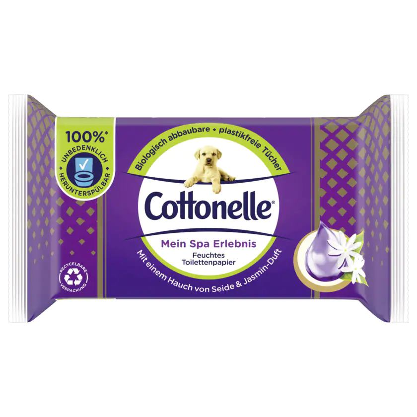 Cottonelle Feuchtes Toilettenpapier Spa Seide & Jasmin 42 Stück - 5029053575186