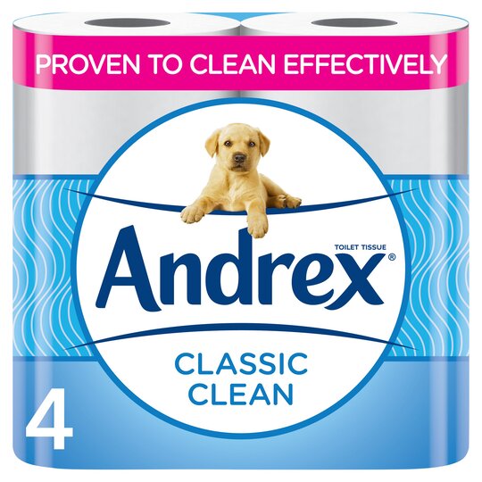 Andrex Classic Clean Toilet Tissue 4 Rolls - 5029053578200