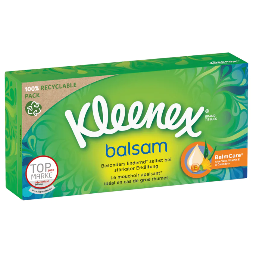 Kleenex Taschentücher Balsam Box 56 Stück - 5029053579405
