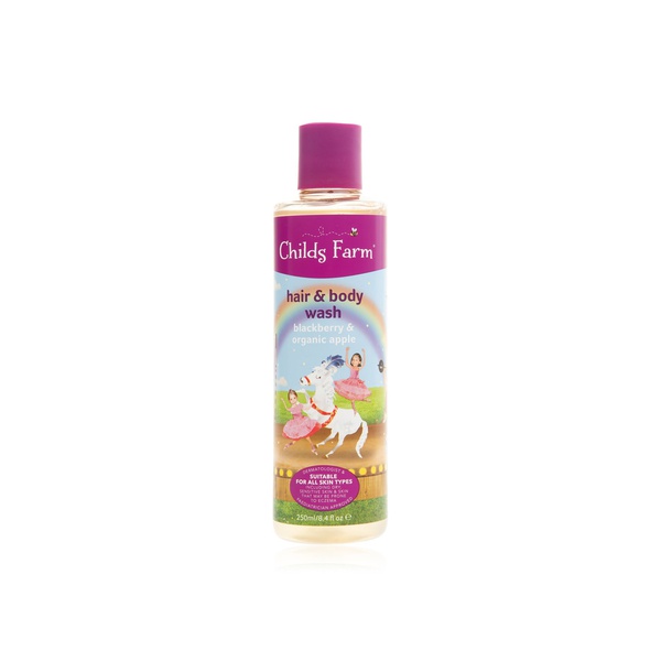 Childs Farm blueberry and apple hair and body wash 250ml - Waitrose UAE & Partners - 5029066078469