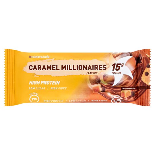 Maximuscle Caramel Millionaires Protein Bar 45G - 5032543001409