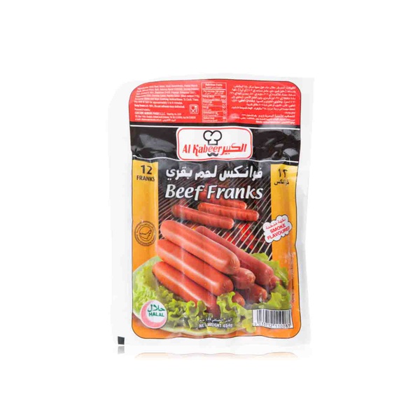 Al Kabeer beef franks 450g - Waitrose UAE & Partners - 5033712110083