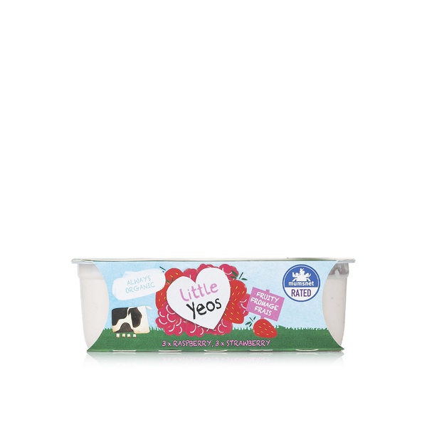 Yeo Valley Little Yeos organic strawberry and raspberry fromage frais 6x 45g - Waitrose UAE & Partners - 5036589206118