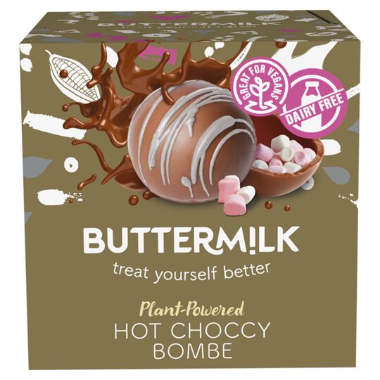 Buttermilk Plant Powered Vegan Chocolate Bombe 57G - 5036854001622