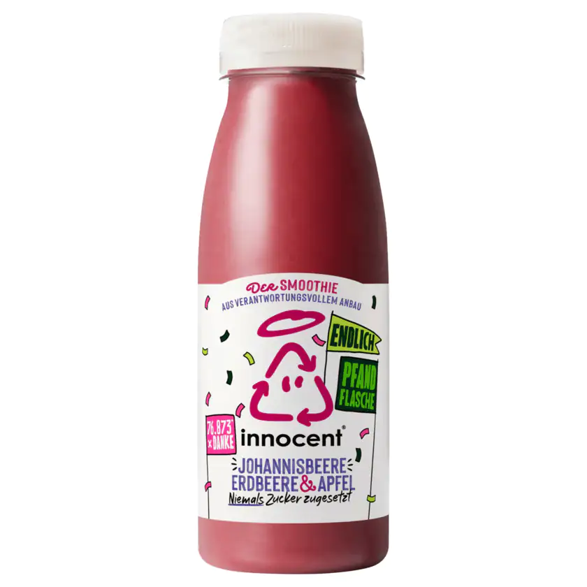 Innocent Smoothie Johannisbeere Erdbeere und Apfel 250ml - 5038862233224