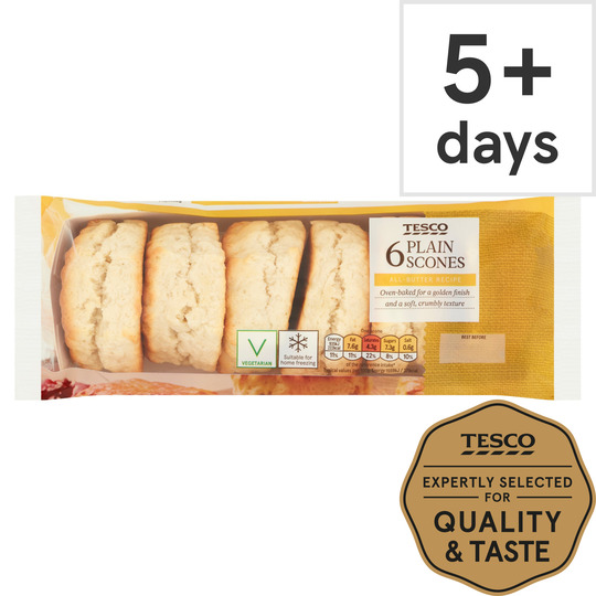 Tesco All Butter Scones 6 Pack - 5050179919783