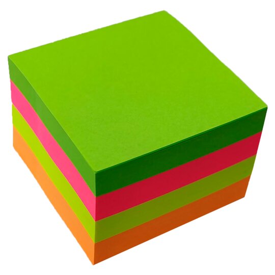 Tesco Sticky Note Cube 76 X 76Mm 350Sht - 5051008744187