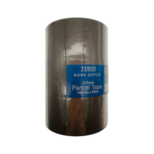 Tesco Parcel Tape 48Mmx66m 3 Pack - 5051008881028