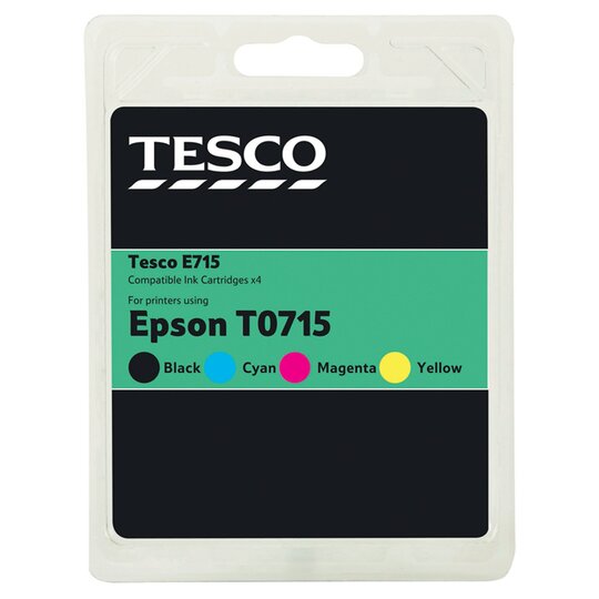 Tesco Remanufactured Epson T0715 Multipack Ink Cartridges - 5052004073806