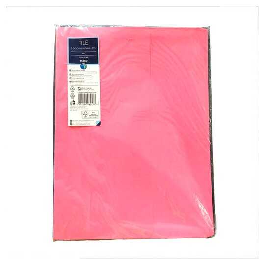 Tesco F/S Document Wallets 5 Pack - 5052109982577