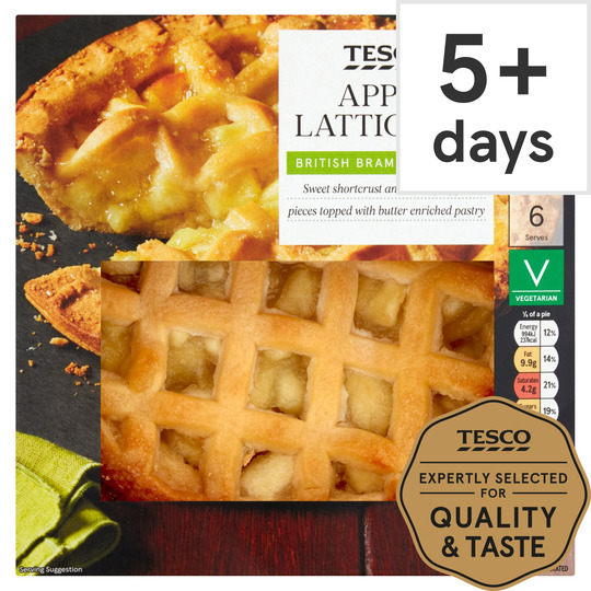 Tesco Apple Lattice Pie 500G - 5052319093247