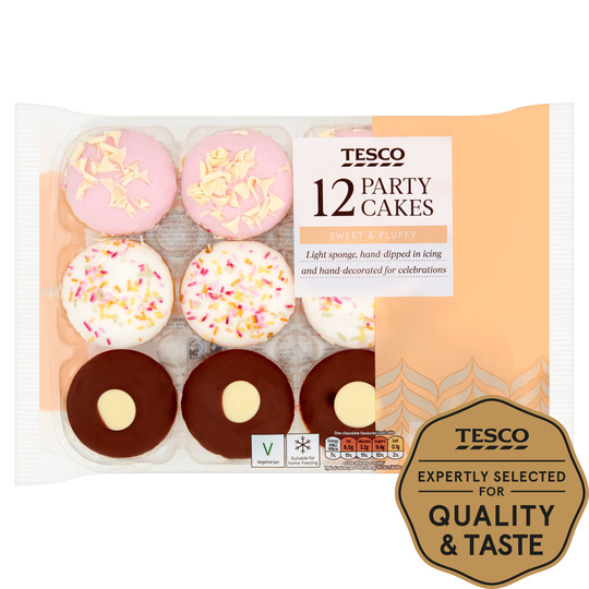 Tesco Party Cake Selection 12 Pack - 5052319270006