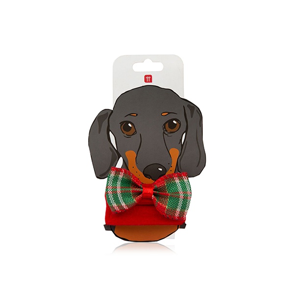 Talking Tables red & green tartan pet bow tie - Waitrose UAE & Partners - 5052715128277