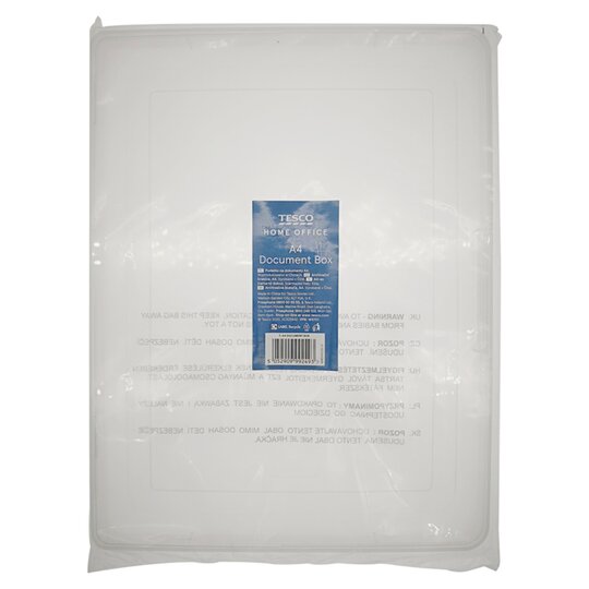 Tesco A4 Document Box - 5052909992493